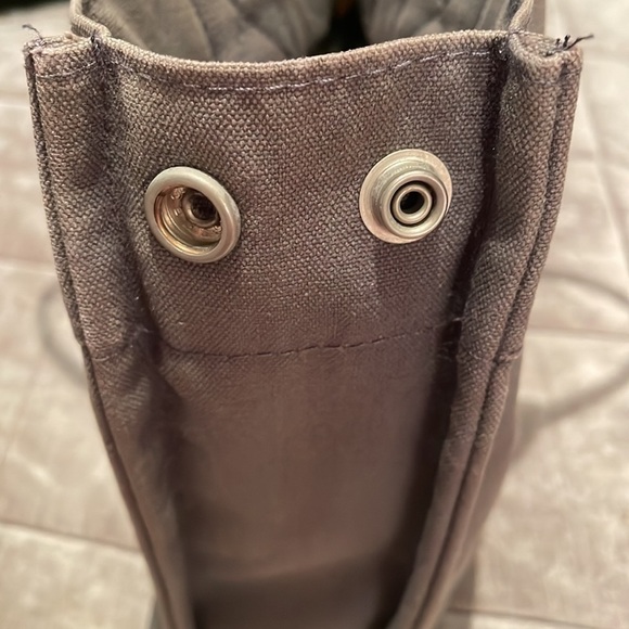 Hermes Grey Mini Tote Stripe Handle Handbag - Picture 11 of 16